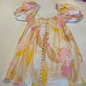 Floral Sabo Skirt Dress